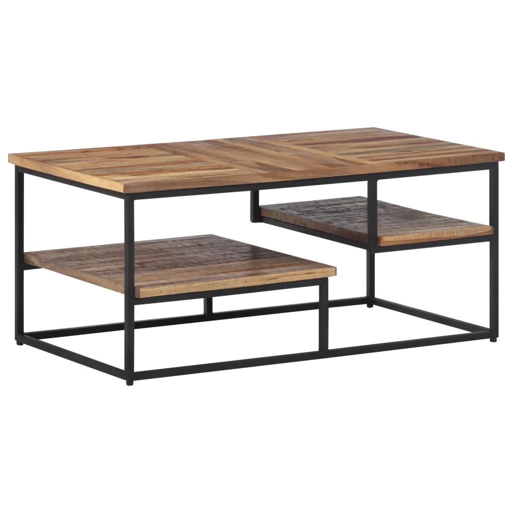 Tavolino da Salotto 90x50x39cm Massello Teak di Recupero 358517