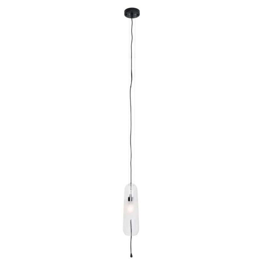Lampada a sospensione MAURI vetro trasparente E14 Maxlight