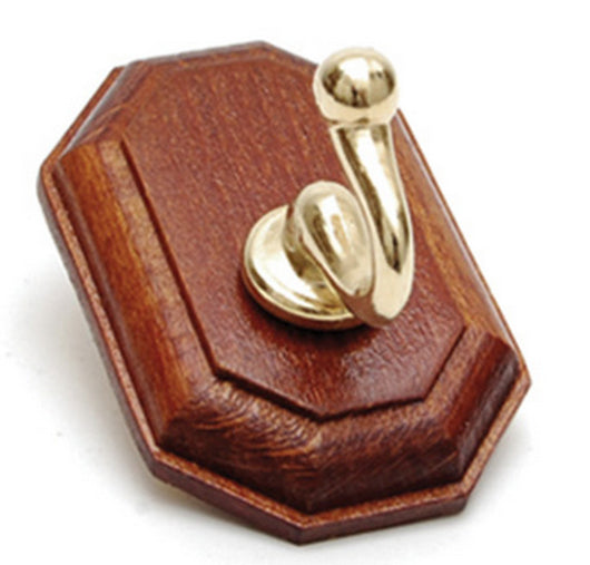 gancio adesivo holz noce/oro 1p dimensioni cm.4x6h cod:ferx.11465