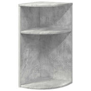 Tavolino | Tavolo laterale Grigio cemento 29,6 x 29,6 x 60 cm Legno multistrato