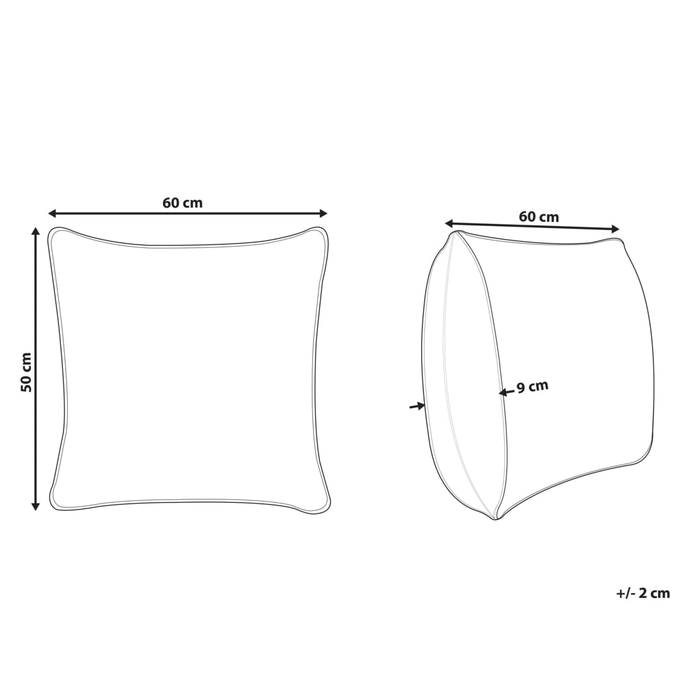 Set di 2 guanciali da letto ad alto profilo e rettangolari con rivestimento in cotone Japara Lyocell 50 x 60 cm camera da letto