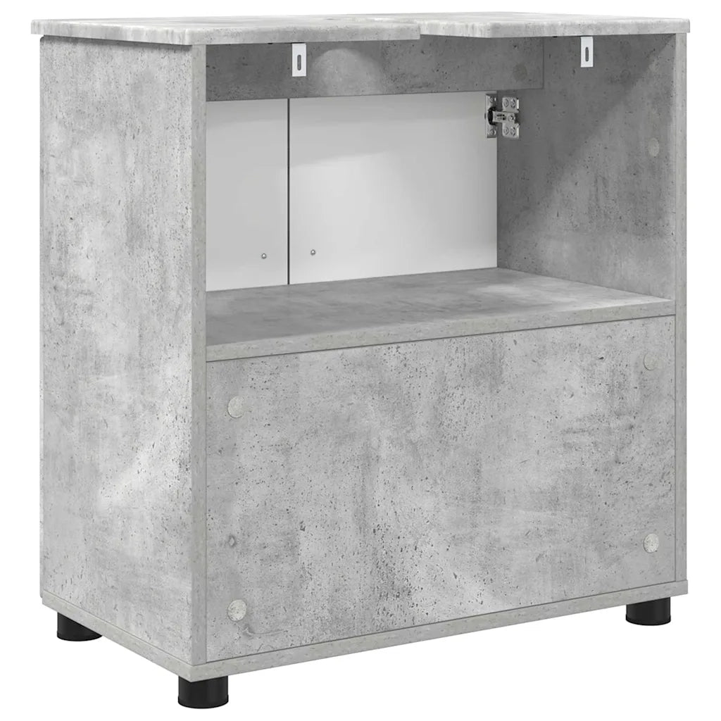 Mobile da Bagno con porta Grigio cemento 61 x 35 x 64 cm 883287