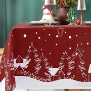Tavolo da pranzo impermeabile - Tavolo da Natale - Formato rettangolare - 140 x 200 cm - Copertura da tavolo in poliestere