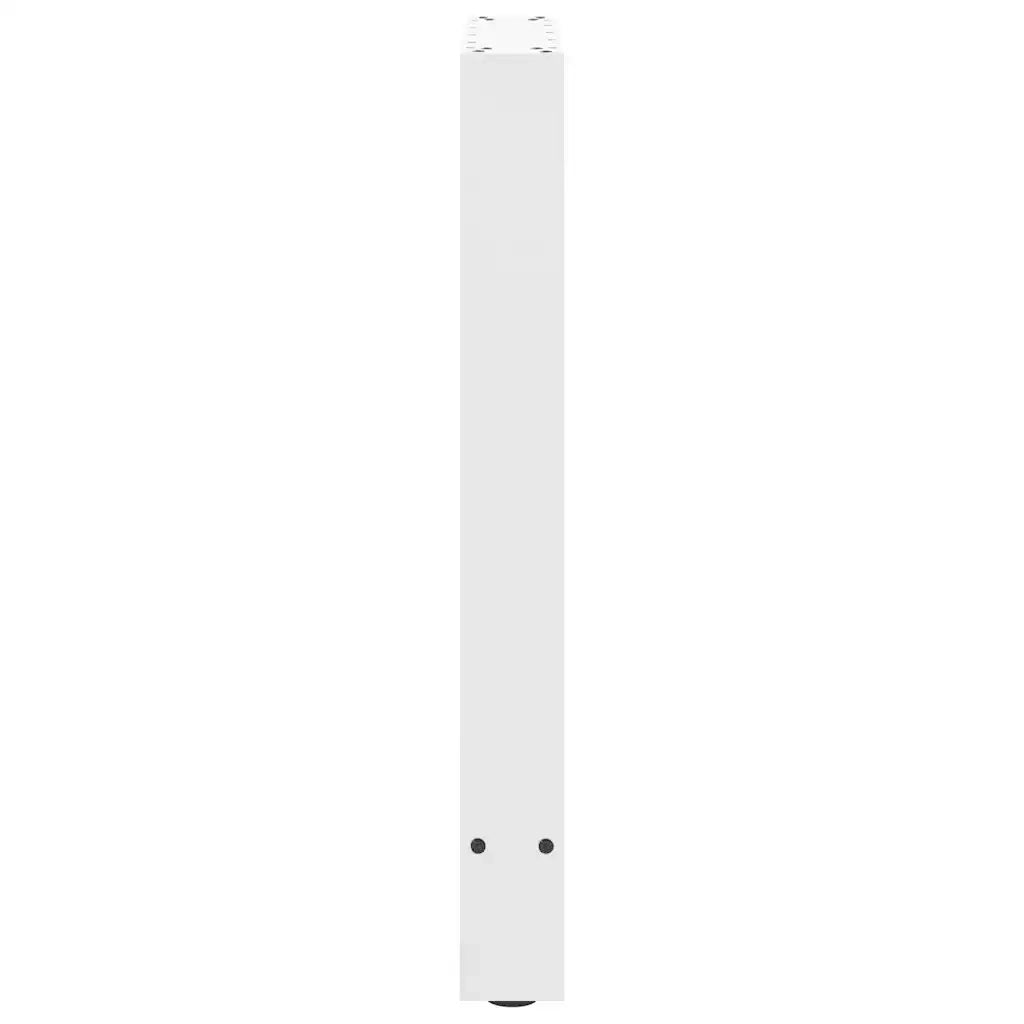 Gambe per tavolo da pranzo bianche 2 pz 60x(72-73) cm in acciaio 4013305