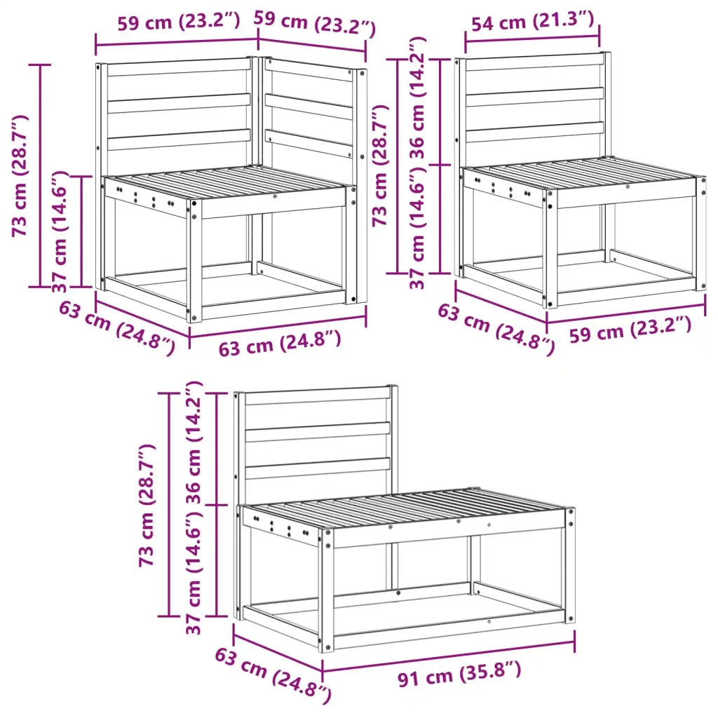 Set di divani da esterno 3388183