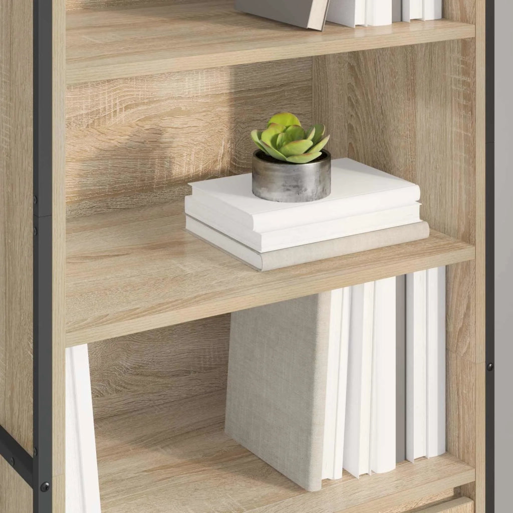 Armadi alti 2 pcs Sonoma 60 x 36 x 200 cm Legno multistrato