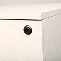 Cassettiera Schedario da Ufficio in legno Bianco 2 Cassetti con Serratura 40x45x55cm