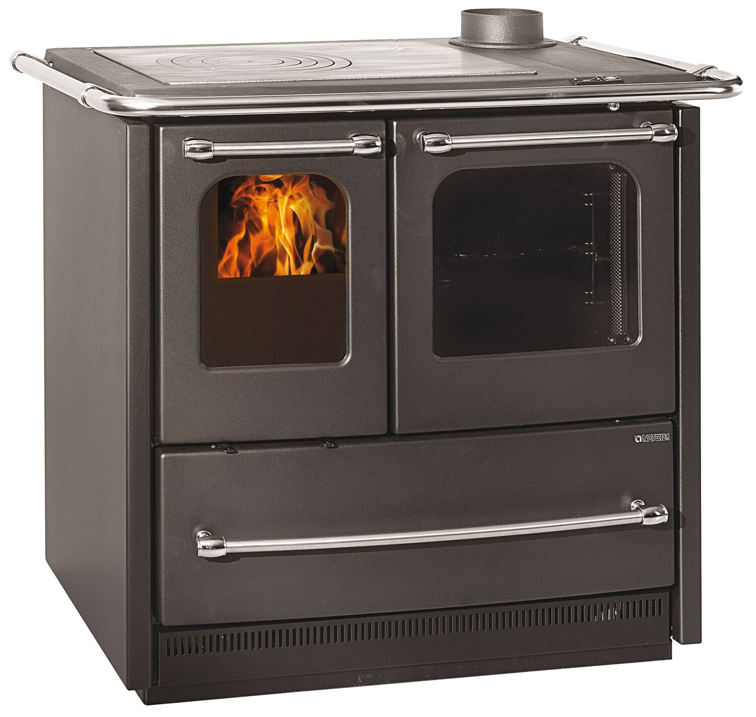 CUCINA LEGNA 7,5 KW SOVRANA EASY EVO 2.0 ANTRACITE