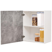 Mobile Cucina Pensile 1 Anta Componibile in Legno Colore Grigio 60x32 H72cm