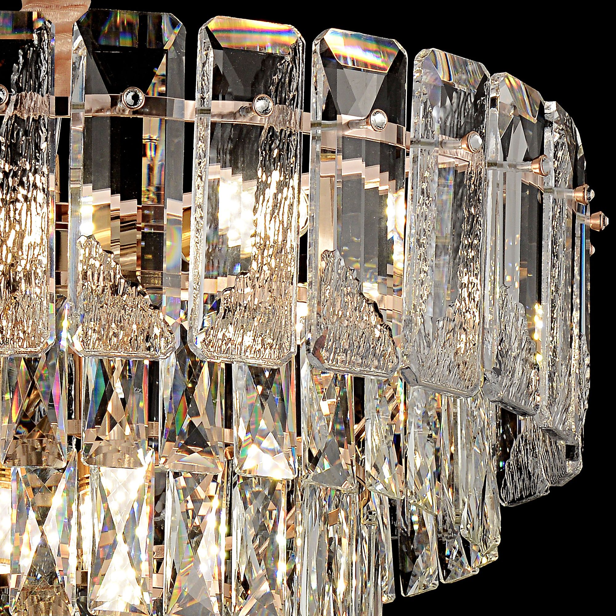 Lampada Cristal G056-cp 50cm Gold