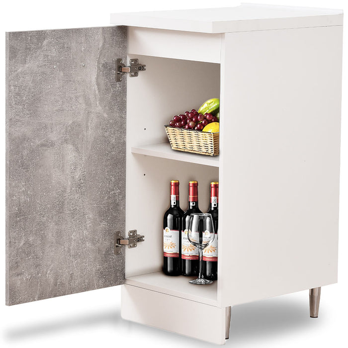 Mobile Cucina Componibile Base 1 anta Colore Grigio Cemento 40x50 H 85 cm