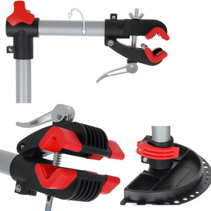 Cavalletto Riparazione Bici Pieghevole Girevole a 360° Altezza Regolabile 113-194cm