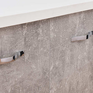 Mobile Cucina Base 2 Ante Componibile in Legno Colore Grigio 80x50 H85cm