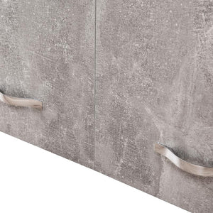 Mobile Cucina Pensile 2 Ante Componibile in Legno Colore Grigio 80x32 H72cm