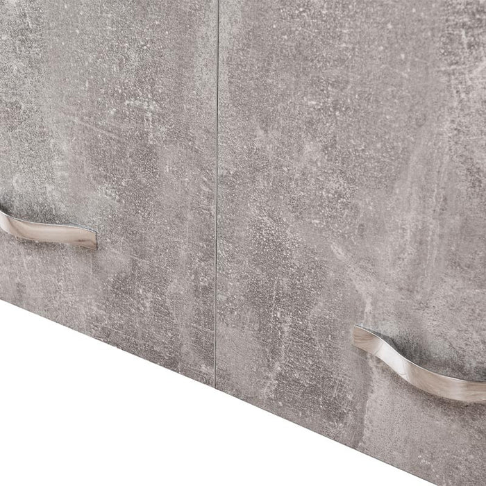 Mobile Cucina Pensile 2 Ante Componibile in Legno Colore Grigio 80x32 H72cm