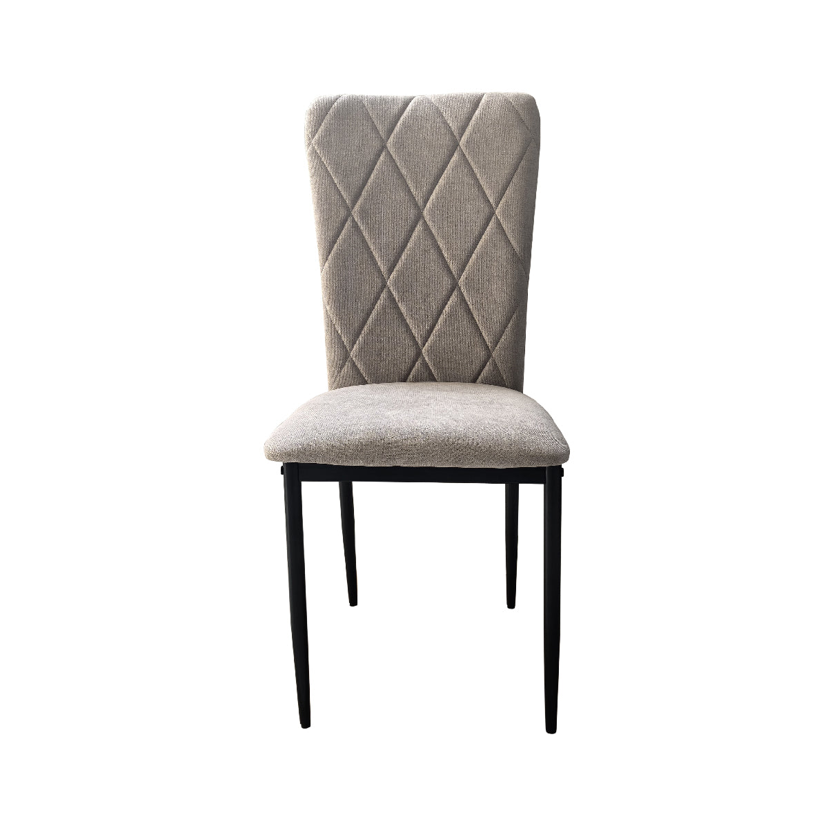 Sedia in Velluto Moderna kIT 4pz Struttura in Metallo Rivestimento in Velluto Beige