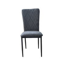 Sedia in Velluto Moderna kIT 4pz Struttura in Metallo Rivestimento in Velluto Tortora