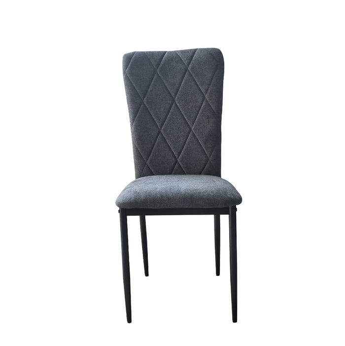 Sedia in Velluto Moderna kIT 4pz Struttura in Metallo Rivestimento in Velluto Tortora