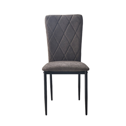 Sedia in Velluto Moderna kIT 4pz Struttura in Metallo Rivestimento in Velluto Fango