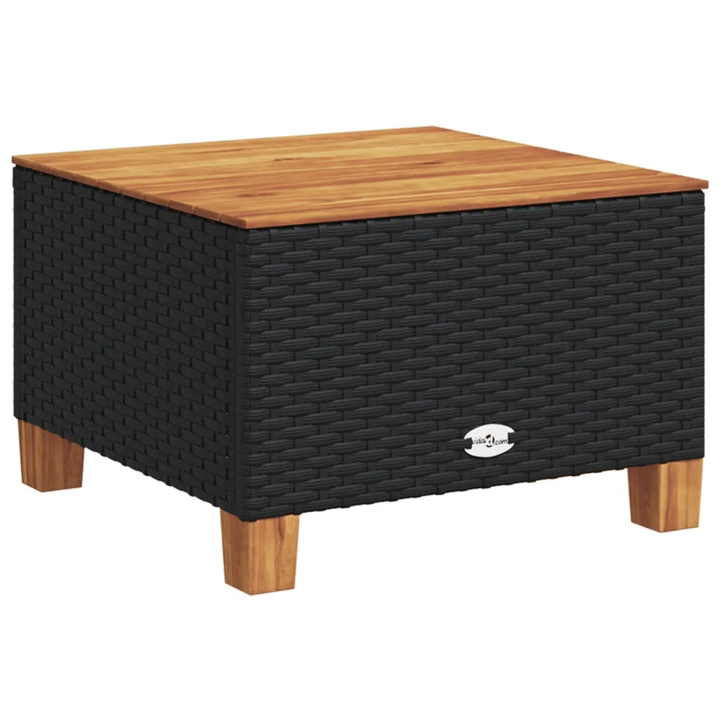 Set Divani da Giardino 10pz con Cuscini in Polyrattan Nero 3262007