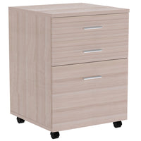 Cassettiera Scrivania Ufficio Legno MDF Mobiletto Stampante 3 Cassetti Olmo