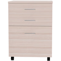 Cassettiera Scrivania Ufficio Legno MDF Mobiletto Stampante 3 Cassetti Olmo