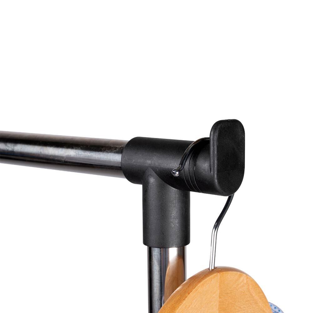 Stand Appendiabiti Doppio Allungabile Telescopico con Ruote 42x75x158 cm