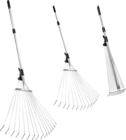 Taglierbrucia fogli, 161 cm taglierbrucia telescopica, rastrelliera regolabile, rastrelliera per giardino, taglierbrucia fogli, rastrelliera per erba e giardino