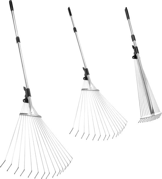 Taglierbrucia fogli, 161 cm taglierbrucia telescopica, rastrelliera regolabile, rastrelliera per giardino, taglierbrucia fogli, rastrelliera per erba e giardino