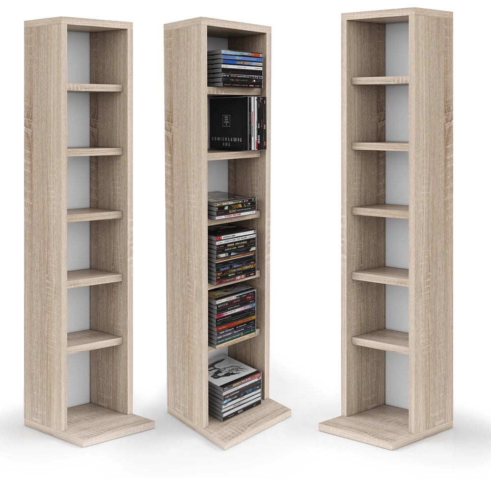 Vicco Scaffale porta cd Sonoma 21 x 91.8 cm