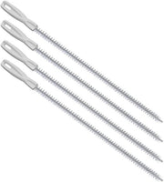 Set di spazzole per canalini di scarico - Raccoglitore di capelli - Cucina/Bagno - Spazzole in nylon - 4 pezzi ( Bianco 45cm)