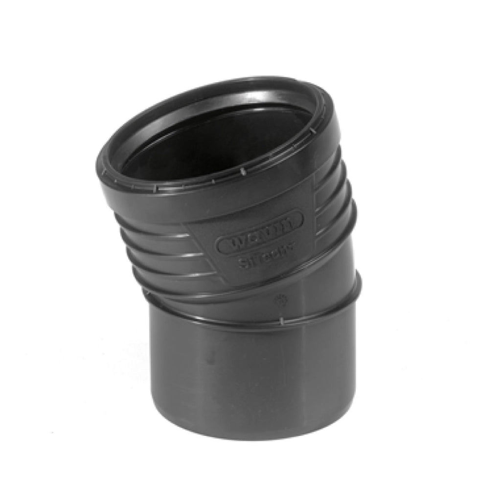 CURVA 15  ° AD INNESTO PP CON GUARNIZIONE SERIE SITECH+ INSONORIZZATA -  EE ¸40  - WAV