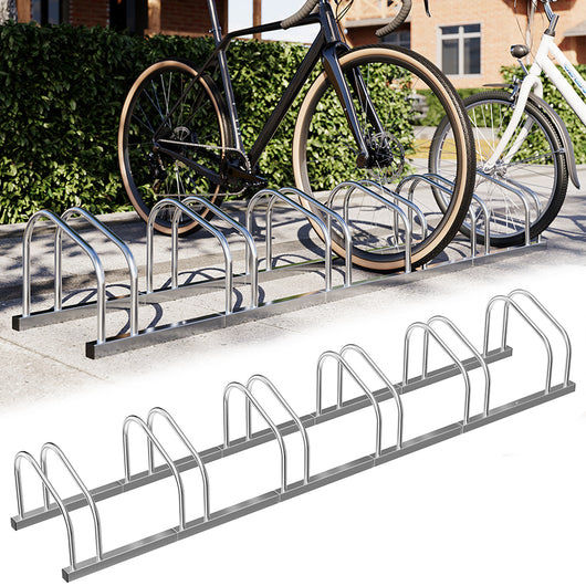 Parcheggio Porta Bici 6 Posti Stand Cavalletto Rastrelliera Bicicletta Acciaio