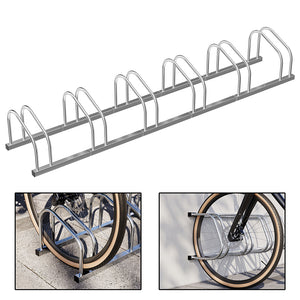 Parcheggio Porta Bici 6 Posti Stand Cavalletto Rastrelliera Bicicletta Acciaio