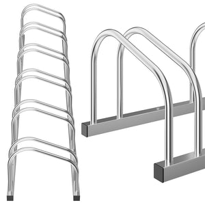 Parcheggio Porta Bici 6 Posti Stand Cavalletto Rastrelliera Bicicletta Acciaio