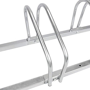 Parcheggio Porta Bici 6 Posti Stand Cavalletto Rastrelliera Bicicletta Acciaio