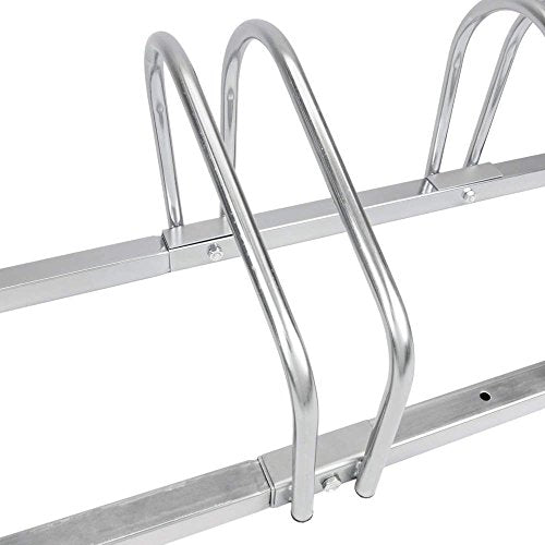 Parcheggio Porta Bici 6 Posti Stand Cavalletto Rastrelliera Bicicletta Acciaio