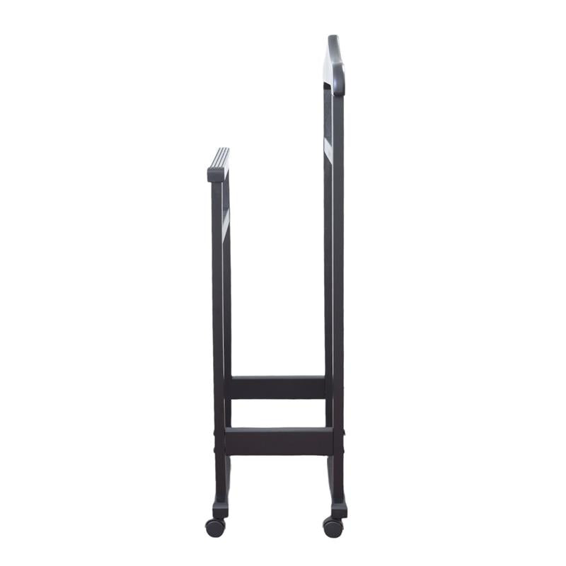 INDOSSATORE APPENDIABITI DA CAMERA IN LEGNO DI FAGGIO NERO 44 X 25 X 98 H