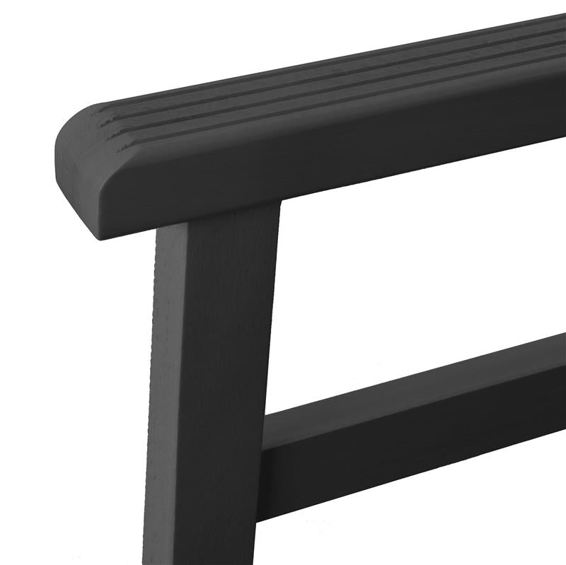 INDOSSATORE APPENDIABITI DA CAMERA IN LEGNO DI FAGGIO NERO 44 X 25 X 98 H