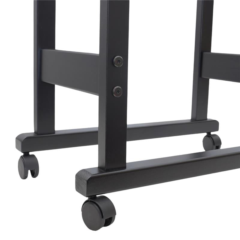 INDOSSATORE APPENDIABITI DA CAMERA IN LEGNO DI FAGGIO NERO 44 X 25 X 98 H