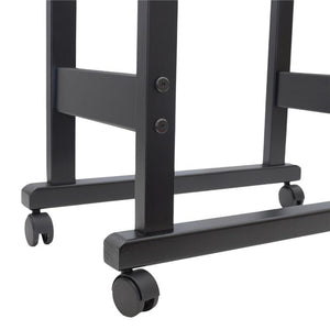 INDOSSATORE APPENDIABITI DA CAMERA IN LEGNO DI FAGGIO NERO 44 X 25 X 98 H