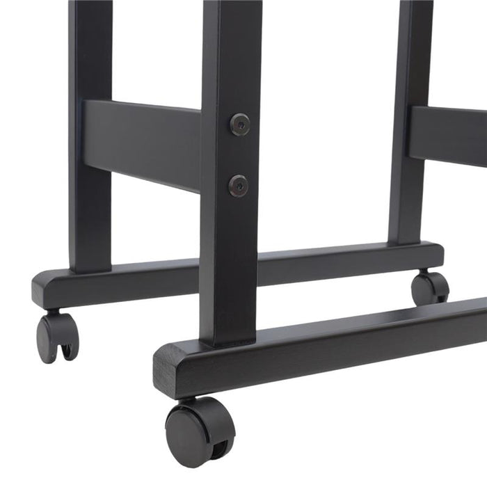 INDOSSATORE APPENDIABITI DA CAMERA IN LEGNO DI FAGGIO NERO 44 X 25 X 98 H