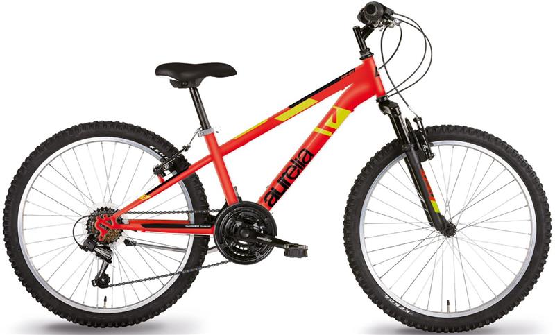 BICICLETTA AURELIA 24" IN COLORE ROSSO PER DONNA