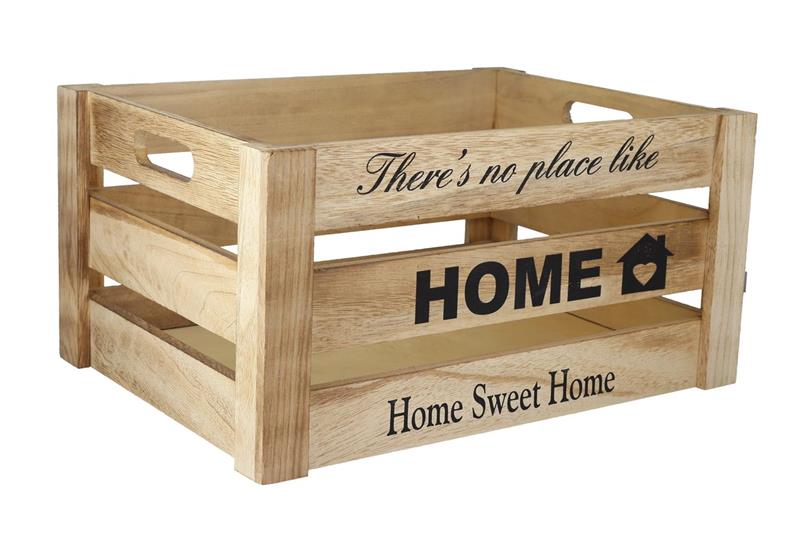 SET DUE CASSETTE HOME SWEET HOME DECORATIVE IN LEGNO