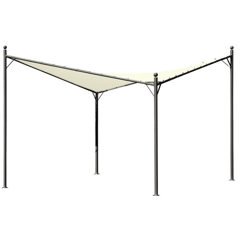 ALICANTE GAZEBO IN ACCIAIO 3,5 X 3,5 MT USATO COME NUOVO