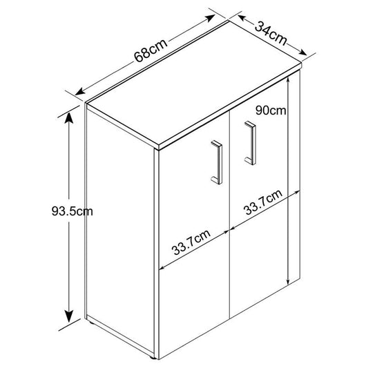 MOBILETTO RIVER CON 2 ANTE 68 X 34 X H93,5 CM IN COLORE BIANCO USATO COME NUOVO