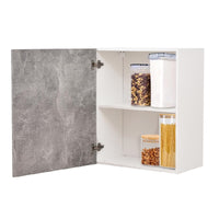 Mobile Cucina Pensile 1 Anta Componibile in Legno Colore Grigio 60x32 H72cm