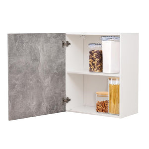 Mobile Cucina Pensile 1 Anta Componibile in Legno Colore Grigio 60x32 H72cm