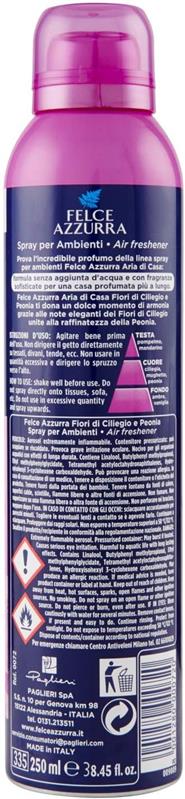 FELCE AZZURRA ARIA DI CASA DEODORANTE SPRAY 250 ML CILIEGIO E PEONIA OKY