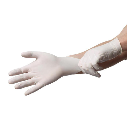 MAURY'S GUANTI IN LATTICE IN CONFEZIONE DA 100 PEZZI TAGLIA S